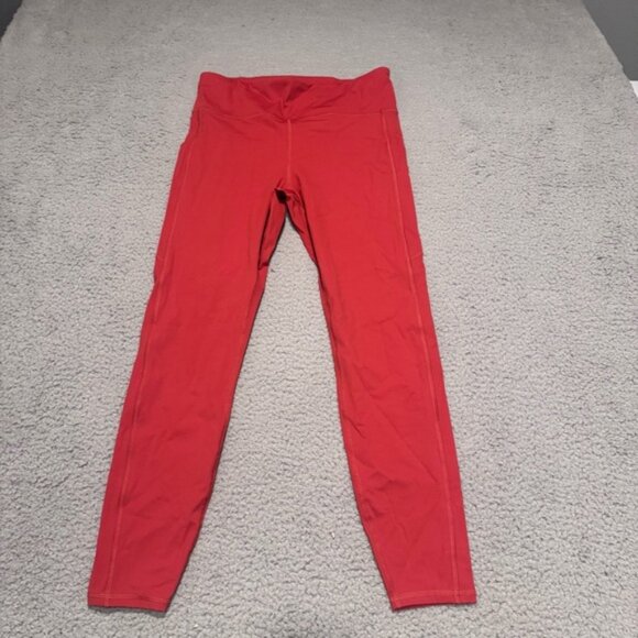 Vuori Pants - VUORI Stride Legging Red Size Large Women's Performance Legging VW429